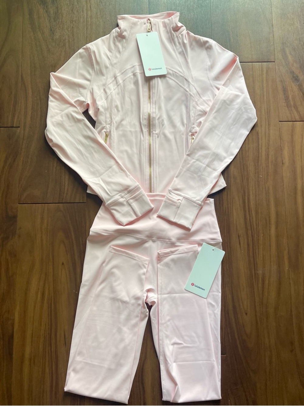 Lululemon Pink Define Jacket & Align Leggings Set Size 4 NWT Women’s